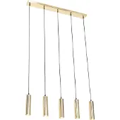 QAZQA Moderne hanglamp messing 5-lichts - Jeana