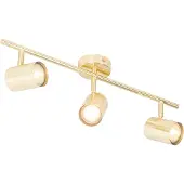 QAZQA Moderne plafondlamp messing 3-lichts verstelbaar - Jeana