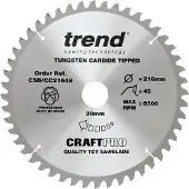 Trend Crosscut cirkelzaagblad 216x30x2,6mm 48T