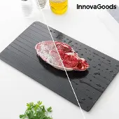 InnovaGoods Snelle Ontdooiplaat - Keuken Accessoires - Antiaanbakplaat - Gemaakt van Metaallegering - 4 kleine poten