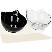 Springos Voerbak Kat | Waterbak | Kattenvoerbakjes | Drinkbak | Eetbak | Dubbel