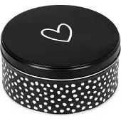 Zoedt koektrommel - zwart wit - hartje - dots patroon
