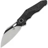 Bestech Nogard - Blackwash + Satin - Black Red Marble CF vouwmes, zwart