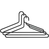 Spinder Design Senza 6 Kledinghanger 3 st. - Zwart