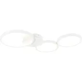QAZQA Plafondlamp wit incl. LED 3-staps dimbaar 3-lichts - Pande
