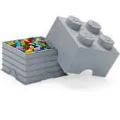 LEGO Opbergbox Design Collection Brick 4 - grijs