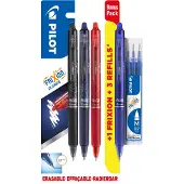 Pilot Frixion Clicker m/klik 0.7 blister 3+1+Refillset