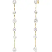 Valero Pearls Oorbellen goud / parelwit