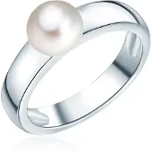 Valero Pearls Ring zilver / parelwit
