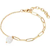 Valero Pearls Armband goudgeel / parelwit