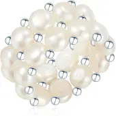 Valero Pearls parel Ring - Sterling zilver - zilver - 60