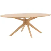 Goossens Eettafel Sanoa, Ovaal 200 x 110 cm