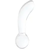 Chrystalino Blaze - White glazen dildo