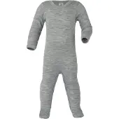 Engel - Kid's Schlafoverall mit Druckknöpfen - Overall 50/56, grijs