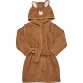 Pippi Baby Badjas - Amandel m. Beer - - 74/80 - Badjassen