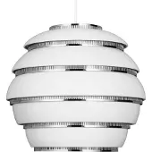 Artek A331 Beehive Hanglamp Aluminium, White Powder Coating | Steel, chrome-plated