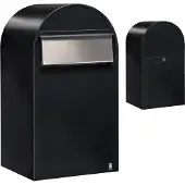 Bobi Brievenbus Grande B st9005 i Struktuurzwart
