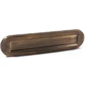 Hardbrass Mariani Briefplaat Messing Gebruineerd 330x79mm