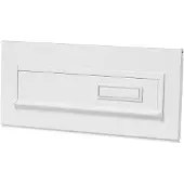 Burg wachter Brievenbusklep 794 - Aluminium - Wit - 16,5x42,5x4,6cm
