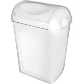 Plastiqline afvalbak met swing deksel voor wandmontage of...