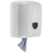 Plastiqline kunststof midi poetsroldispenser wit - PQ20MidiC