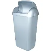 Plastiqline kunststof hygiënebak RVS look PQH23M