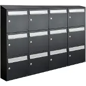 Allux Flow Set 4-Breed, 3-Hoog Met Dak Zwart - 40040070_4x3d