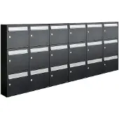 Allux Flow Set 6-Breed, 3-Hoog Zwart - 40040070_6x3