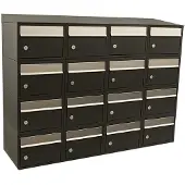Stoer! Brickset 4-Breed, 4-Hoog Met Dak Zwart - 40215070_4x4d