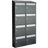 Allux Flow Set 2-Breed, 4-Hoog Met Dak Antraciet - 40040065_2x4d