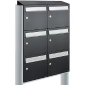 Allux Flow Set 2-Breed, 3-Hoog Met Dak Op Statief Zwart - 40040070_2x3ds