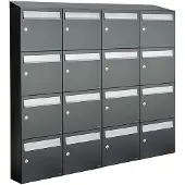 Allux Flow Set 4-Breed, 4-Hoog Met Dak Antraciet - 40040065_4x4d