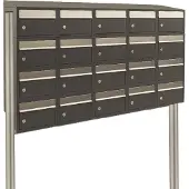 Stoer! Brickset 5-Breed, 4-Hoog Met Dak Op Statief Antraciet - 40215065_5x4ds