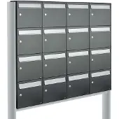 Allux Flow Set 4-Breed, 4-Hoog Op Statief Antraciet - 40040065_4x4s