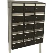 Stoer! Brickset 3-Breed, 5-Hoog Met Dak Op Statief Zwart - 40215070_3x5ds
