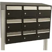 Stoer! Brickset 3-Breed, 3-Hoog Met Dak Op Statief Zwart - 40215070_3x3ds