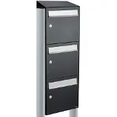 Allux Flow Set 3-Hoog Met Dak Op Statief Zwart - 40040070_1x3ds