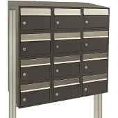 Stoer! Brickset 3-Breed, 4-Hoog Met Dak Op Statief Antraciet - 40215065_3x4ds