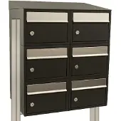 Stoer! Brickset 2-Breed, 3-Hoog Met Dak Op Statief Zwart - 40215070_2x3ds