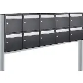 Allux Flow Set 5-Breed, 2-Hoog Op Statief Zwart - 40040070_5x2s