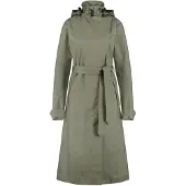 Agu Trench Coat Long Regenjas Urban Outdoor Dames - Groen - XL