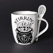 Alchemy - Stirring up Magic Mok/beker met lepel set - Wit