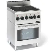 Bartscher elektrische kookplaat B600, 4 kookzones, EBO