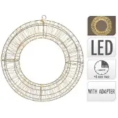 Fun Kerstverlichting Kerstkrans 1800 Led 38 Cm - Warm Wit