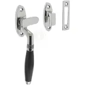 Intersteel Raamsluiting Ton links chroom / ebbenhout