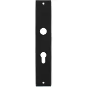 Intersteel Langschild renovatie rechthoekig profielcilindergat 55mm - mat zwart