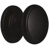 Hardbrass Voordeurknop Pragma 70 mm | Puur Zwart