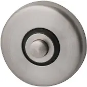 Hardbrass Beldrukker PBA rond - RVS