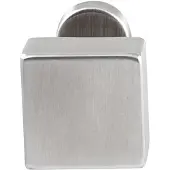 Hardbrass Knopkruk Quadro op ovaal rozet - RVS