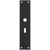 Intersteel renovatieschild rechthoekig 250x55x2mm sleutelgat 56mm - RVS/mat zwart